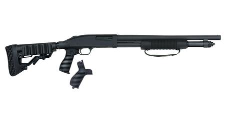 MOSSBERG 590 Tactical 12 Gauge Pump Shotgun with 6-Position Adjustable Stock and FLEX Pis