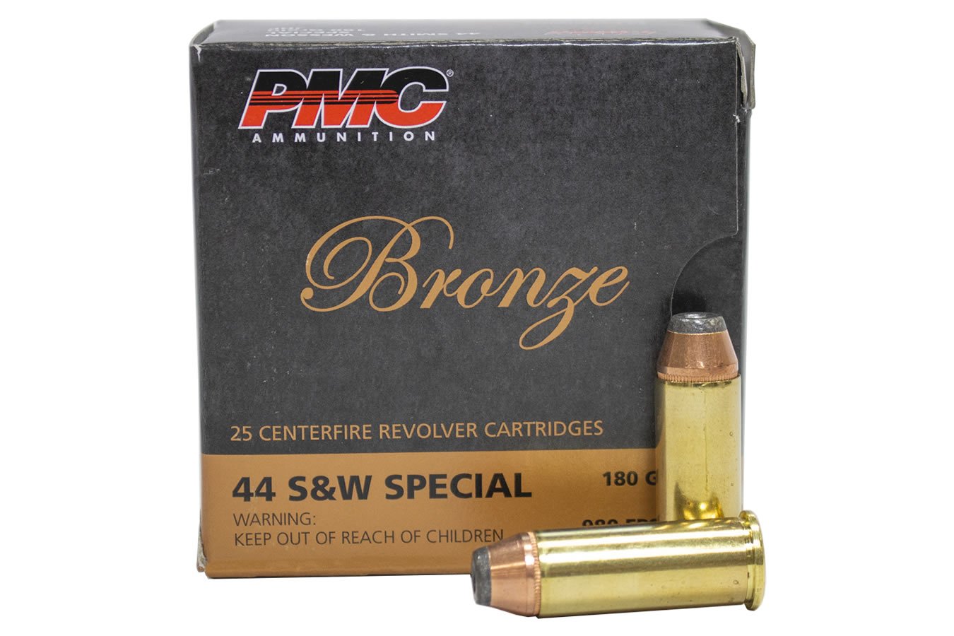 PMC 44 SW SPECIAL 180 GR JHP BRONZE 25/BOX