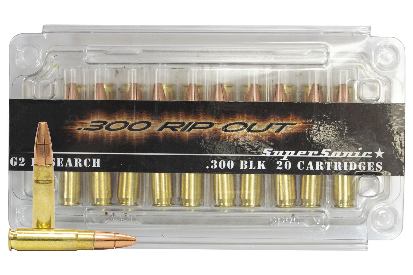 G2 RESEARCH .300 AAC BLACKOUT 110 GR SUPER SONIC RIP OUT 20/BOX