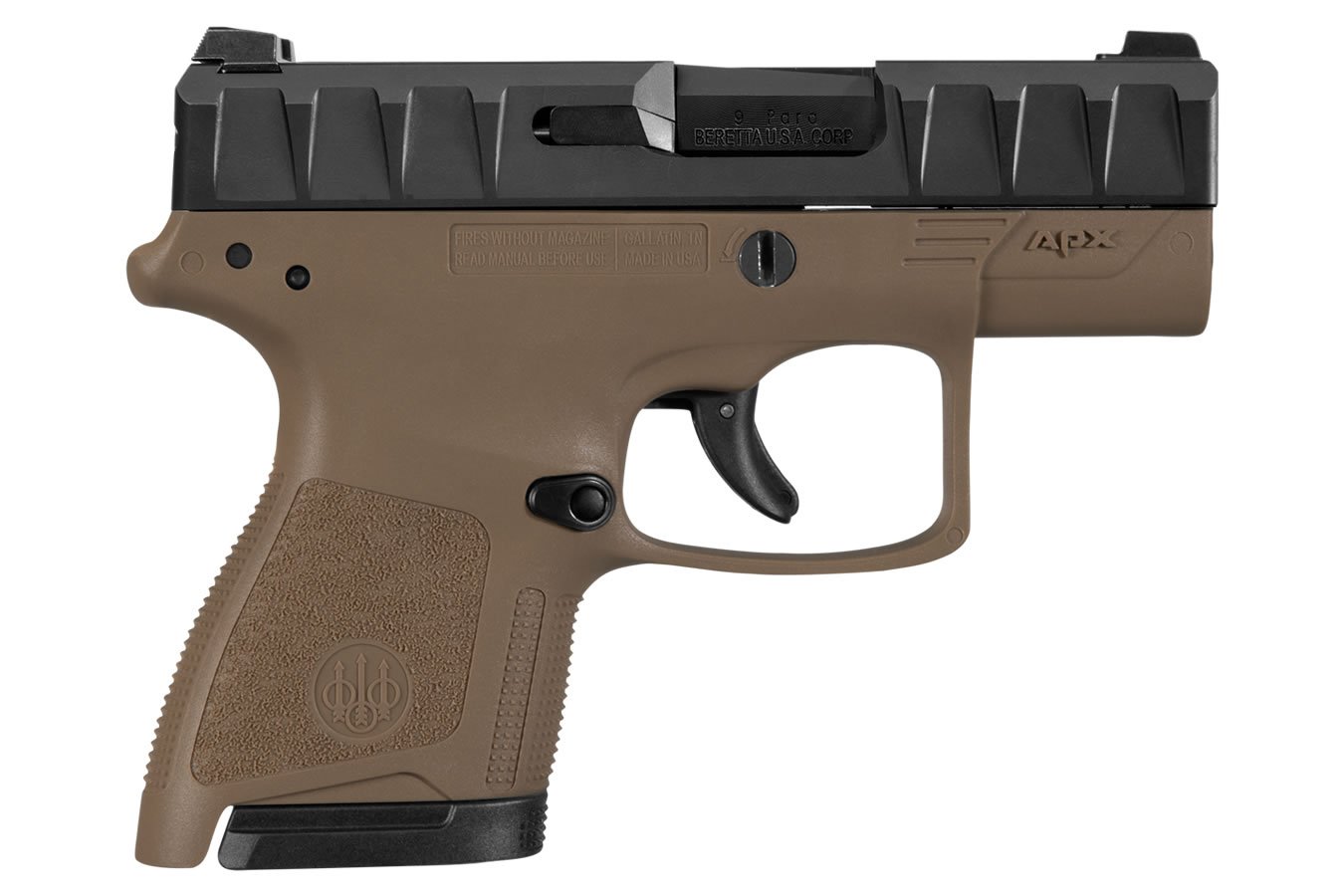 BERETTA APX CARRY 9MM FLAT DARK EARTH (FDE) PISTOL