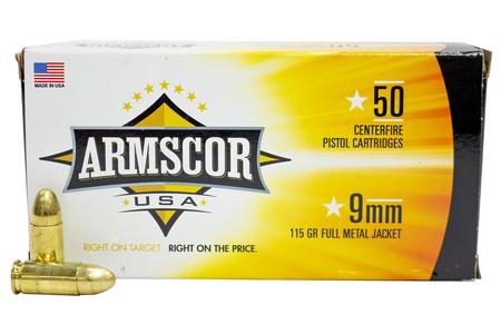 ARMSCOR 9mm 115 gr FMJ 50/Box