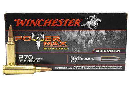 WINCHESTER AMMO 270 WSM 130 gr PHP Power Max Bonded Deer and Antelope 20/Box