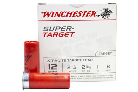 WINCHESTER AMMO 12 Gauge 2-3/4 In 1 oz 8 Shot Super Target 25/Box