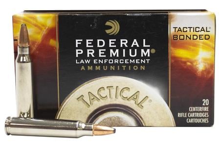 FEDERAL AMMUNITION 223 Rem 55 gr Bonded Soft Point Tactical 20/Box