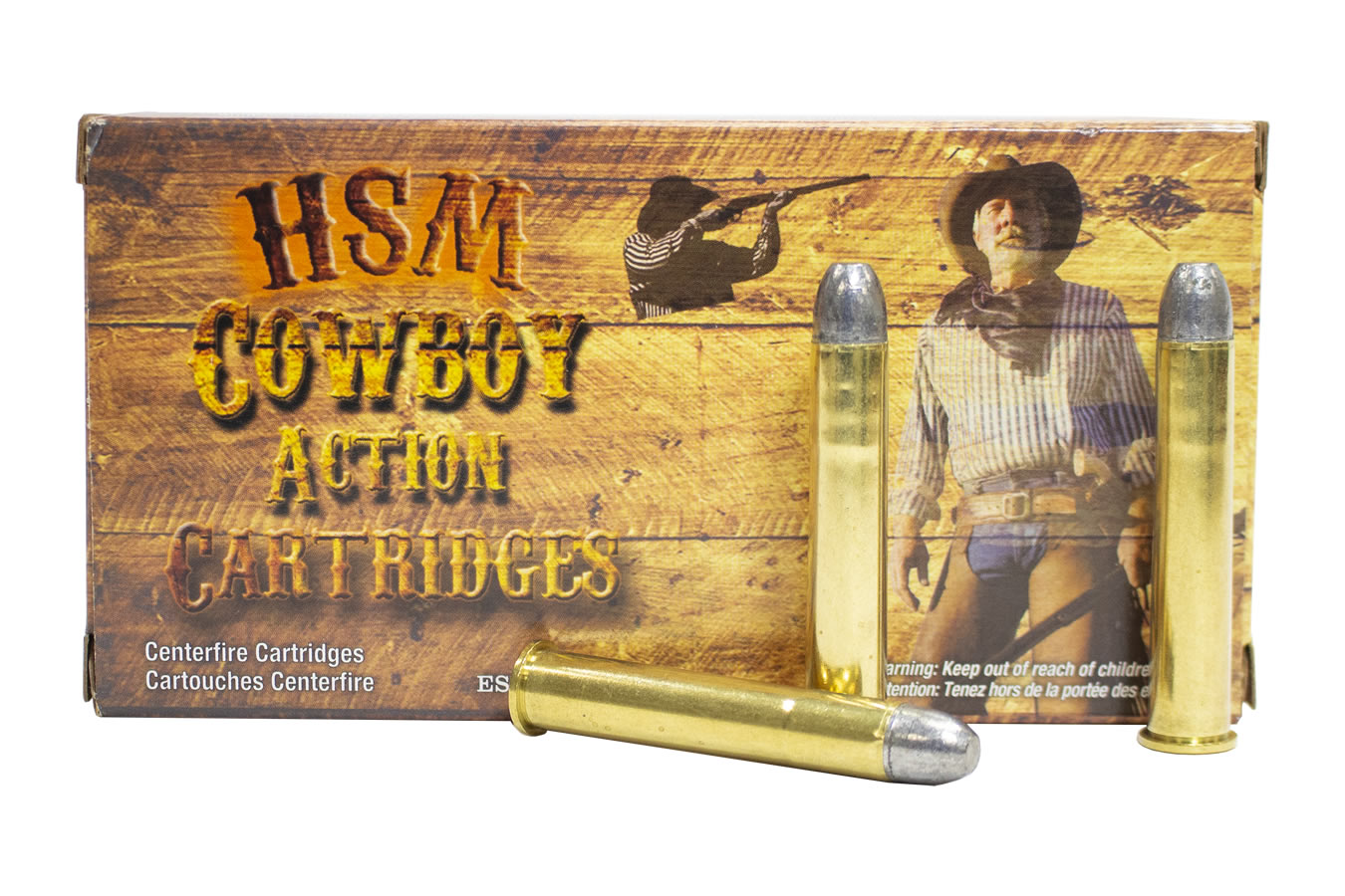 HSM COWBOY ACTION 38-55 WIN 240 GR ROUND NOSE FLAT POINT (RNFP)