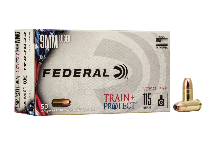 FEDERAL AMMUNITION 9MM 115 GR TRAIN AND PROTECT VHP