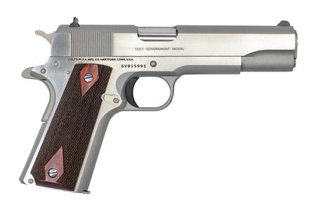 COLT 1911 CLASSIC GOVERNMENT 38 SUPER STAINLESS PISTOL