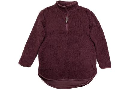SOLID 1/4 ZIP SHERPA PULLOVER