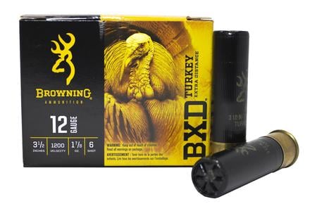 12 GAUGE 3-1/2 IN 1-7/8 OZ 6 SHOT BXD TURKEY EXTRA DISTANCE 10/BOX