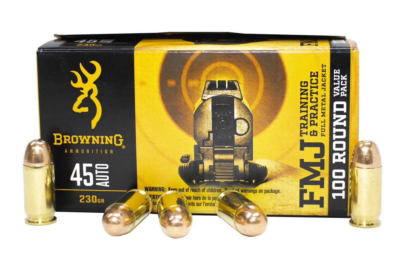 BROWNING AMMUNITION 45 AUTO 230 GR FMJ 100/BOX