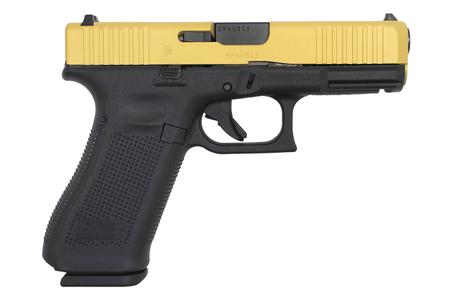 GLOCK 45 9mm Pistol with Cerakote Gold Slide