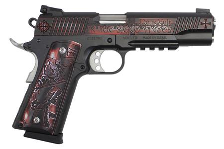 1911 45 ACP PISTOL WITH LIMITED EDITION CUSTOM ENGRAVED CRUSADER