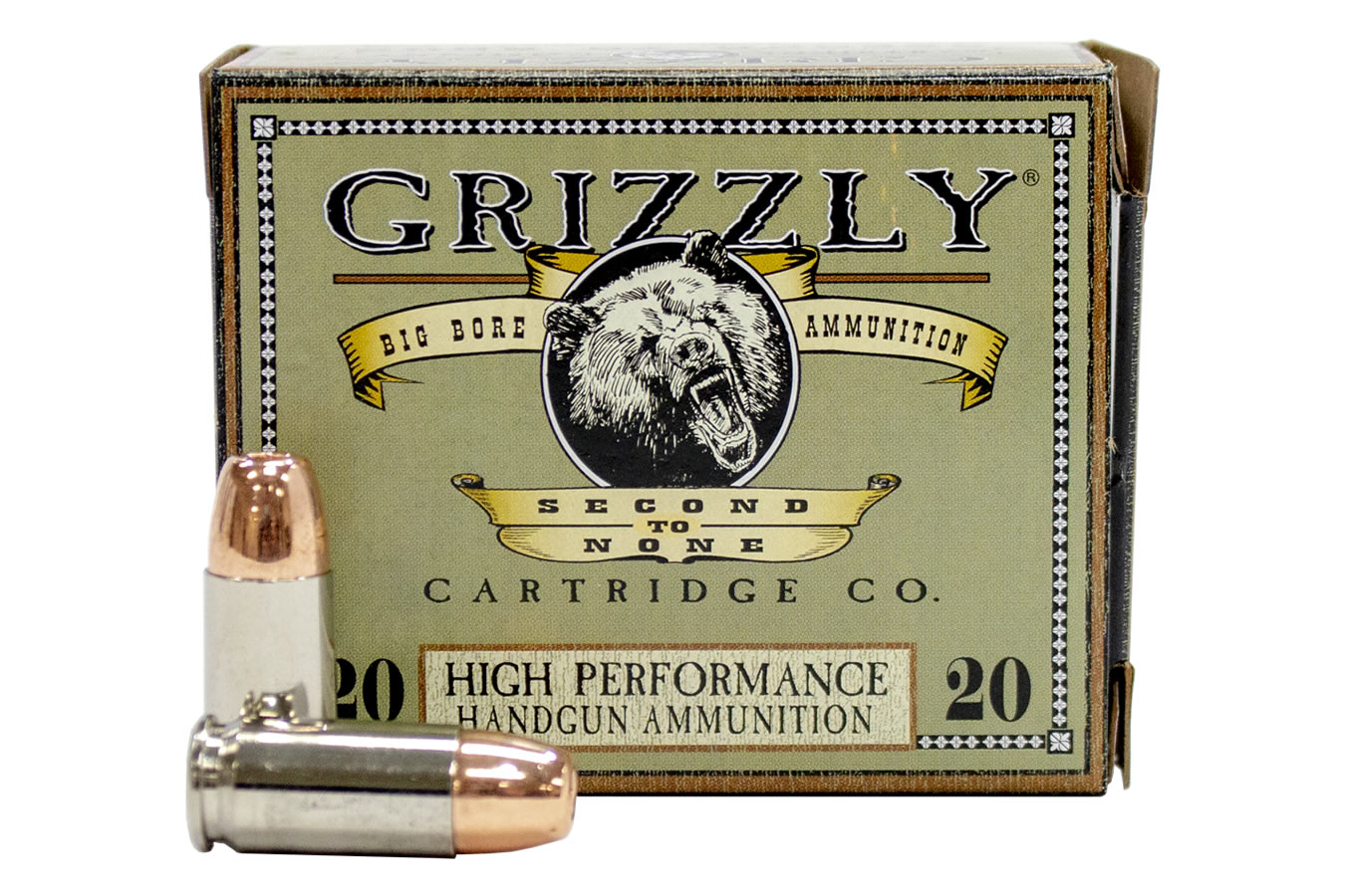 GRIZZLY AMMO 9MM +P 124 GR JACKETED HOLLOW POINT (JHP) 20/BOX