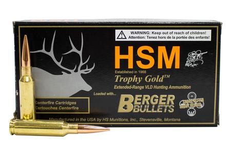 HSM 6.5 Creedmoor 140 gr HPBT VLD Trophy Gold 20/Box