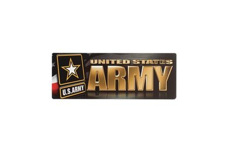 3X9 ARMY CHROME MAGNET