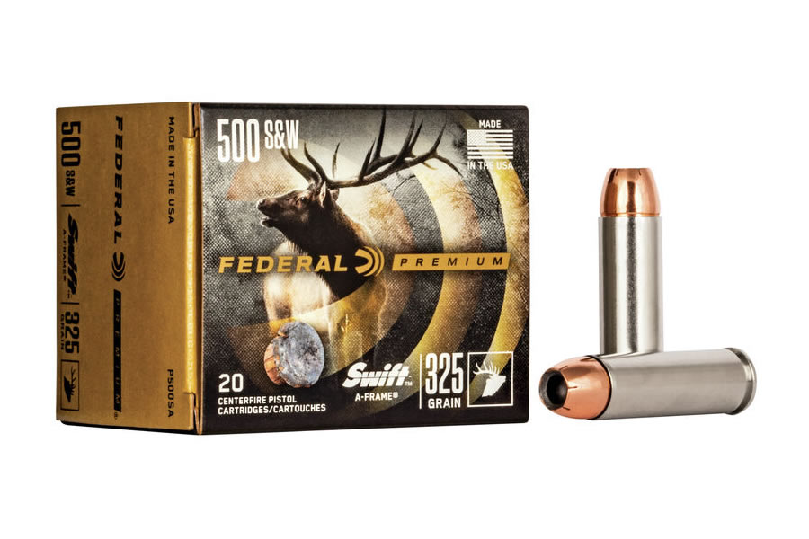 FEDERAL AMMUNITION 500 SW 325 GR SWIFT A-FRAME VITAL-SHOK