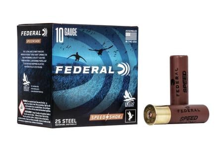 FEDERAL AMMUNITION 10 Gauge 3-1/2 Inch 1-1/2 oz 2 Shot Speed Shok 25/Box