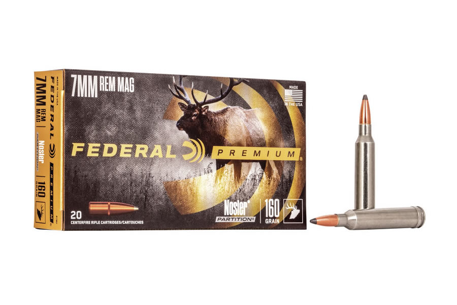 Federal 7mm Rem Mag 160 gr Nosler Partition 20/Box