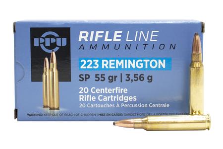 PPU 223 Rem 55 gr SP 20/Box