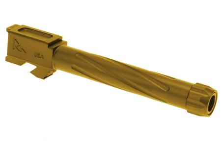 RIVAL ARMS Precision Drop-In Threaded Barrel for Glock 17 Gen3/Gen4 (Gold)