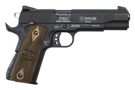 BLUE LINE SOLUTIONS Mauser 1911-22 22LR Pistol with Walnut Grips and Threaded Barrel