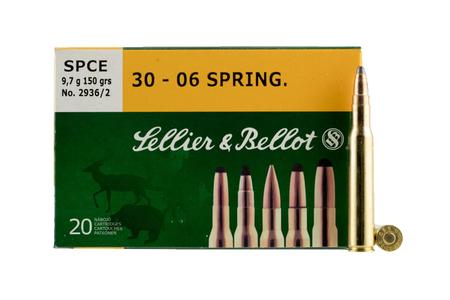 SELLIER AND BELLOT 30-06 Springfield 150 gr Soft Point Cut-Through Edge Sellier and Bellot 20/Box