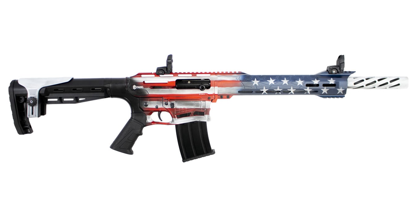 Citadel Boss25 12 Gauge AR Style Semi Auto Shotgun with American Flag