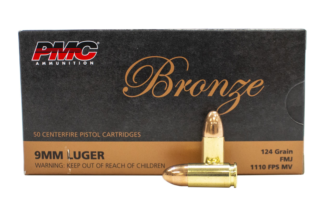 PMC 9MM 124 GR FMJ BRONZE 50/BOX