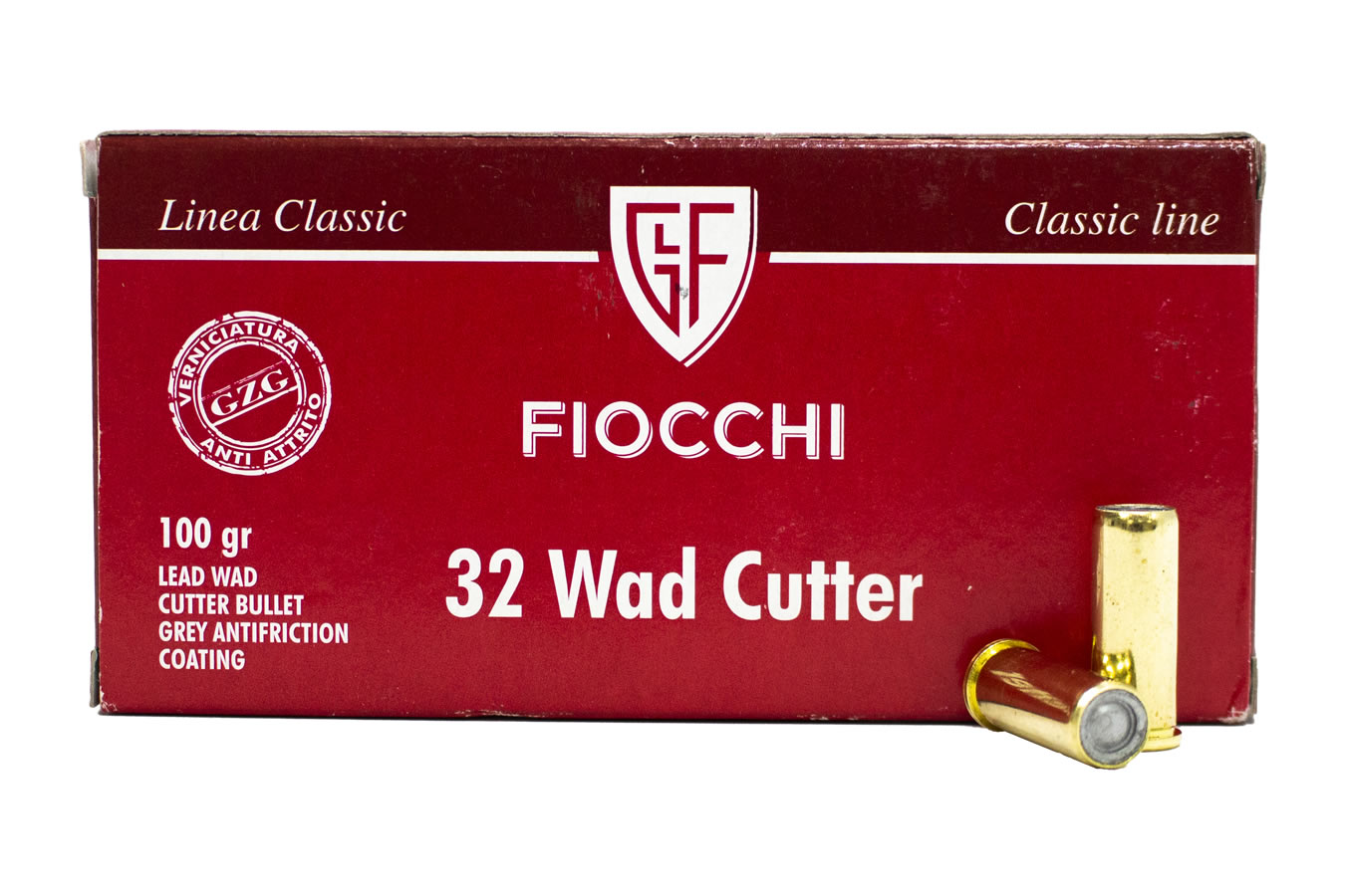 FIOCCHI 32 SW LONG 100 GR LEAD WADCUTTER CLASSIC LINE 50/BOX