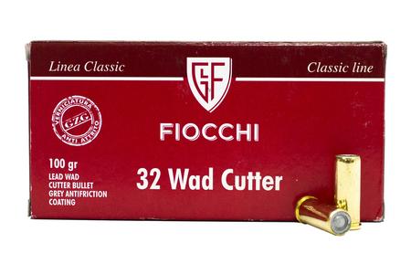 FIOCCHI 32SW Long 100 gr Lead Wadcutter Classic Line 50/Box