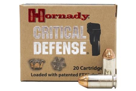 HORNADY 40 SW 165 gr FTX Critical Defense Police Trade Ammo 20/Box