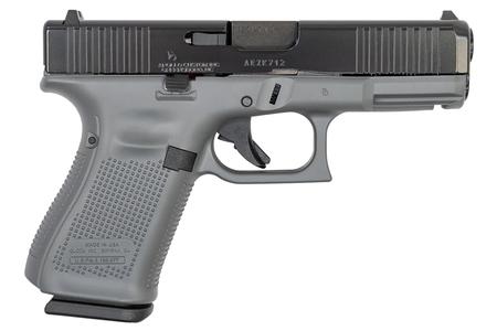 GLOCK 19 Gen5 9mm Pistol with Cerakote Concrete Frame and Black Slide