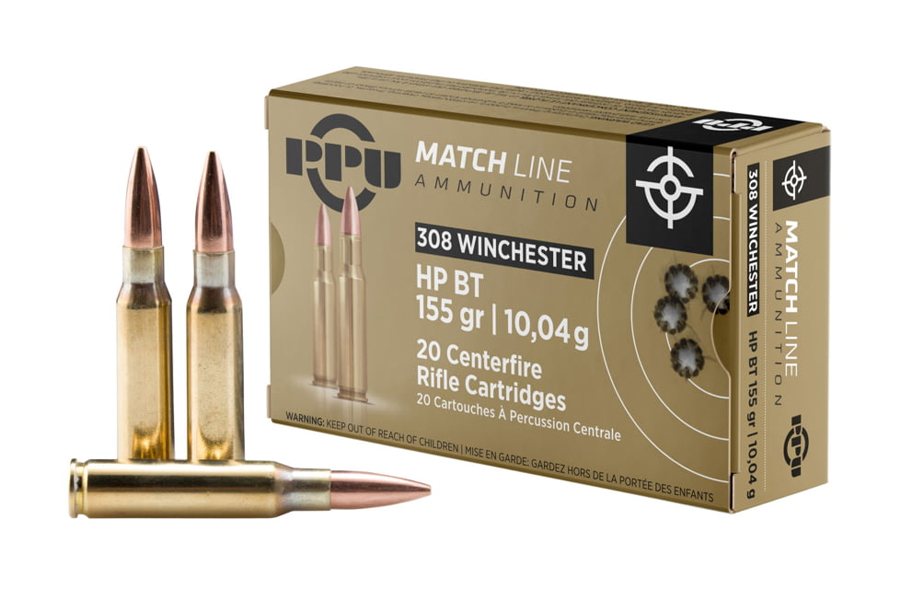 Ppu 308 Win 155 gr HPBT Match Line 20/Box
