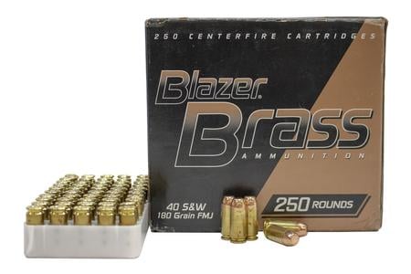 CCI AMMUNITION 40SW 180GR FMJ Blazer Brass Police Trade Ammo 250/Box