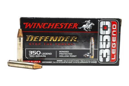 WINCHESTER AMMO 350 Legend 160 gr Bonded Protected Hollow Point Defender 20/Box