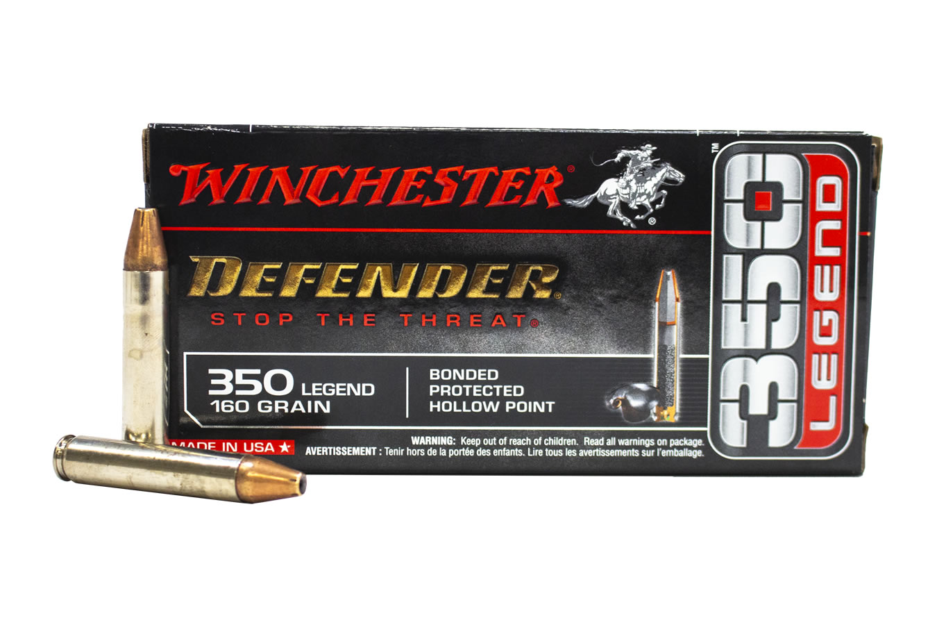 WINCHESTER AMMO 350 LEGEND DEFENDER BONDED PHP 160 GR