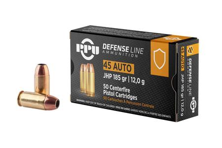 45 ACP 185 GR JHP DEFENSE LINE 50/BOX