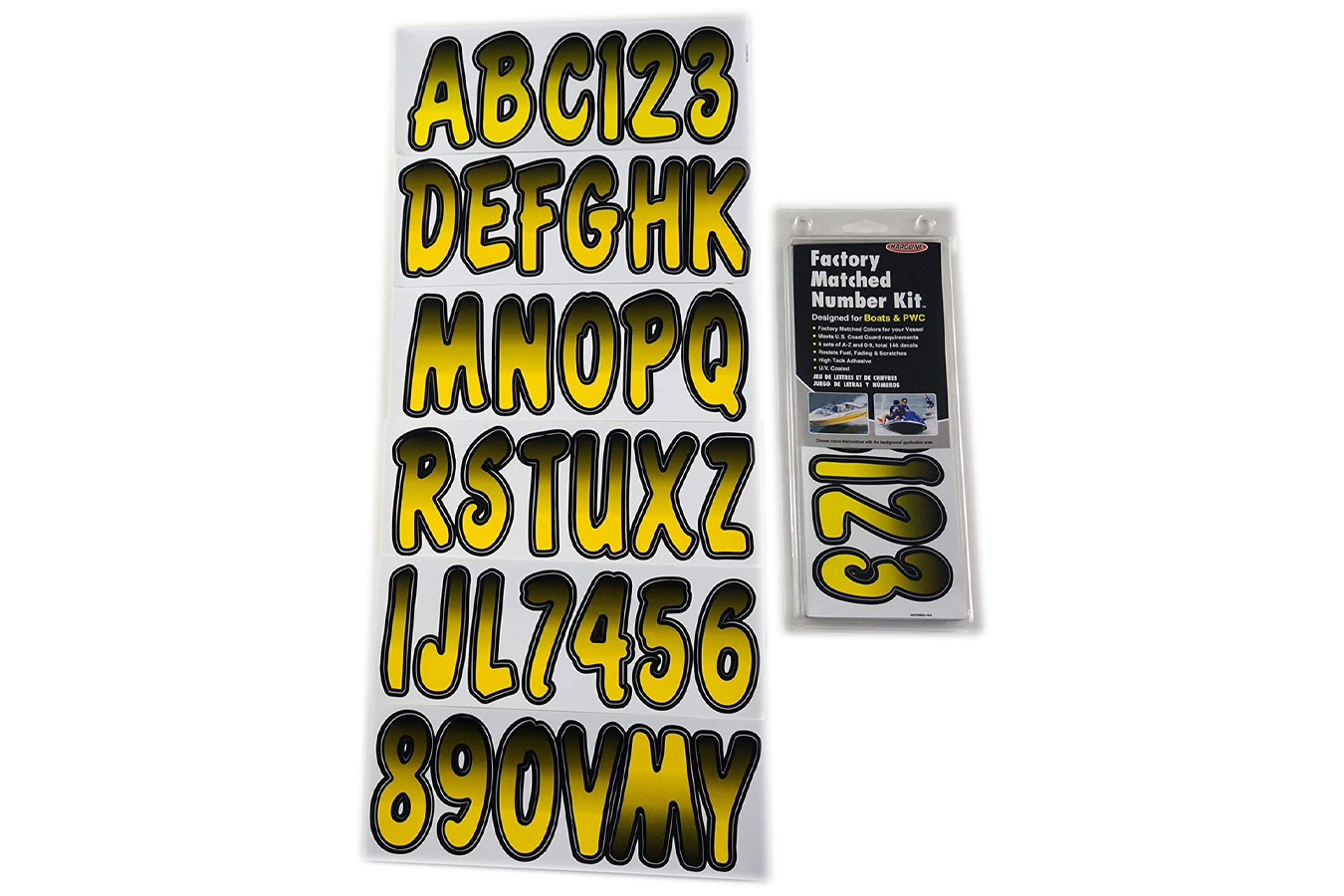 Factory Matched 3-Inch Boat & PWC Registration Kit, Jamaica