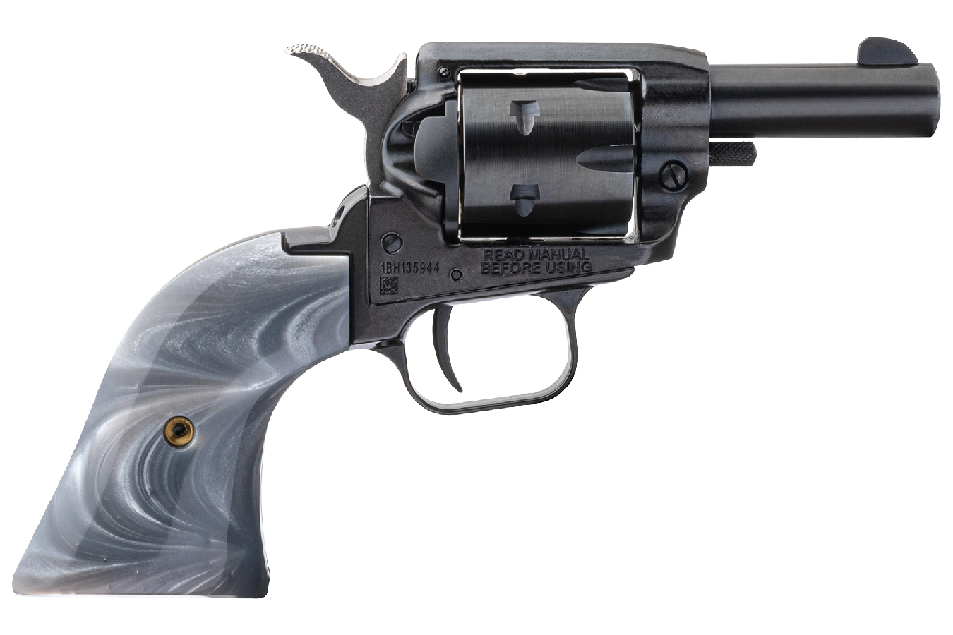 HERITAGE BARKEEP 22CAL REVOLVER WITH GRAY PEARL GRIP