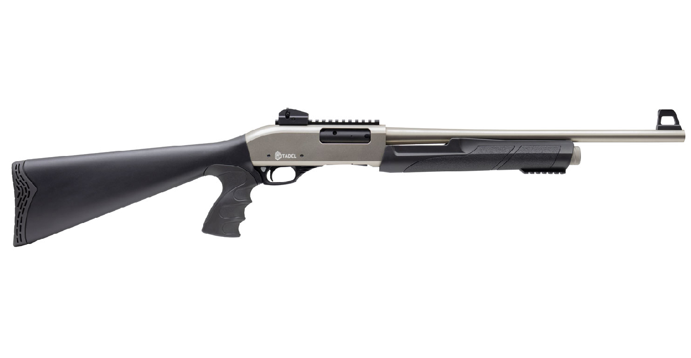 CITADEL PAT PUMP ACTION SHOTGUN 12GA 20` NICKEL FINISH