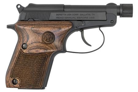 BERETTA 21A Bobcat Covert 22LR Pistol with Wood Grips and Threaded Barrel