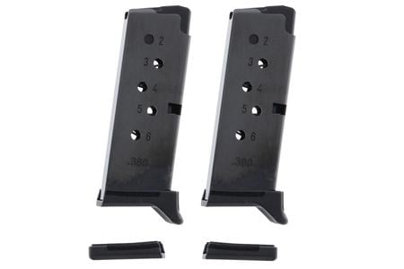 LCP II 380 ACP 6-ROUND FACTORY MAGAZINE (2-PACK)