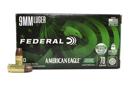 FEDERAL AMMUNITION 9mm 70 gr Lead Free IRT American Eagle 50/Box