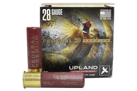 FEDERAL AMMUNITION 28 Gauge 2-3/4 Inch in 3/4 oz 7.5 Pellet Upland Copper Plated Shotshells 25/Box