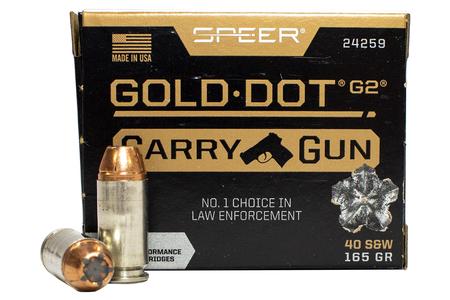 40 SW 165 GR GOLD DOT HP CARRY GUN 20/BOX