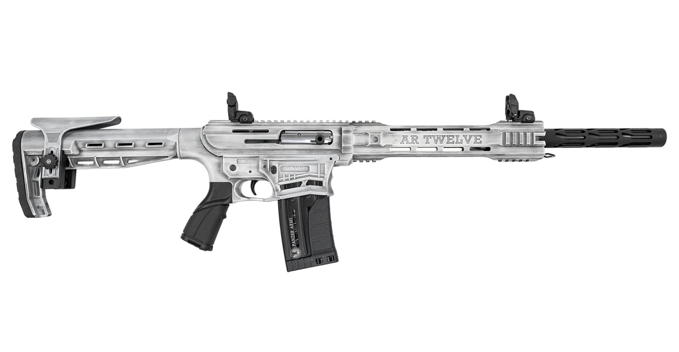 PANZER ARMS AR12 DIST WHITE FINISH 12GA SEMI AUTO