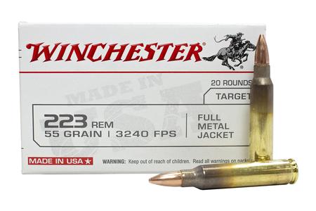 Winchester 223 Rem 55 gr FMJ 20/Box