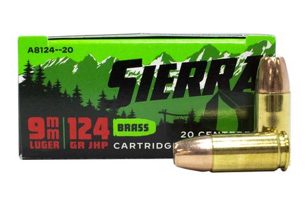 SIERRA BULLETS 9mm 124 gr JHP Outdoor Master 20/Box