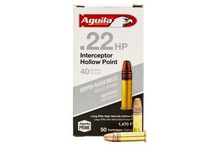 AGUILA 22 LR 40 gr HP Copper Special Interceptor 50/Box