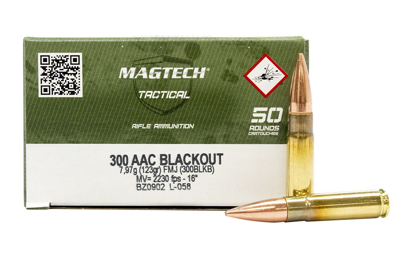 MAGTECH 300 BLACKOUT 123 GR FMJ TACTICAL 50/BOX